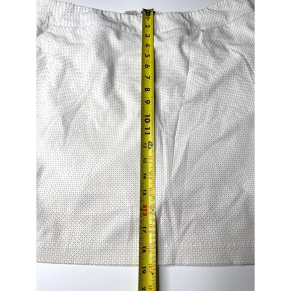 George Norman White Geo-Patterned Skort Size 14 - Picture 7 of 8